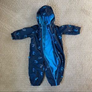 Fleece + Shell bunting / snowsuit size 74-80cm